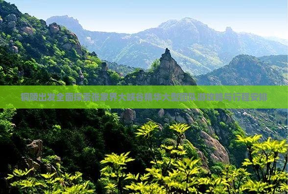 铜陵出发全面探索张家界大峡谷精华大型团队游攻略与行程安排