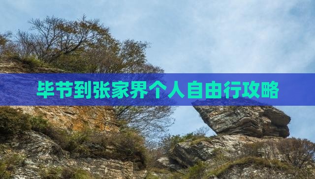 毕节到张家界个人自由行攻略