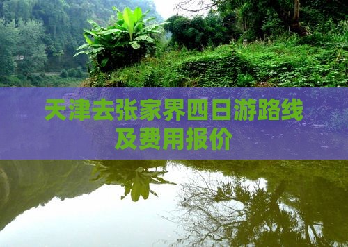 天津去张家界四日游路线及费用报价