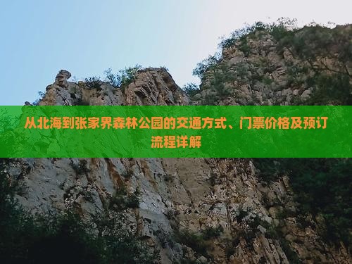 北海到张家界森林公园门票