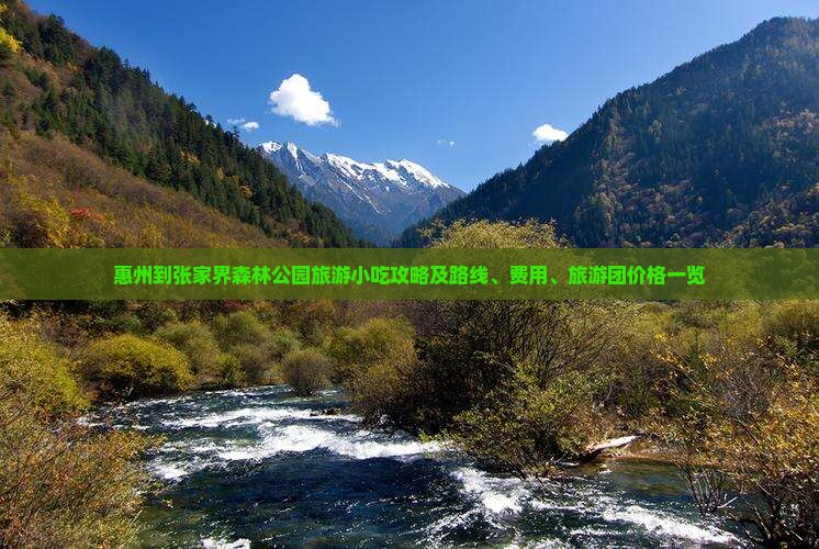 惠州到张家界森林公园旅游小吃