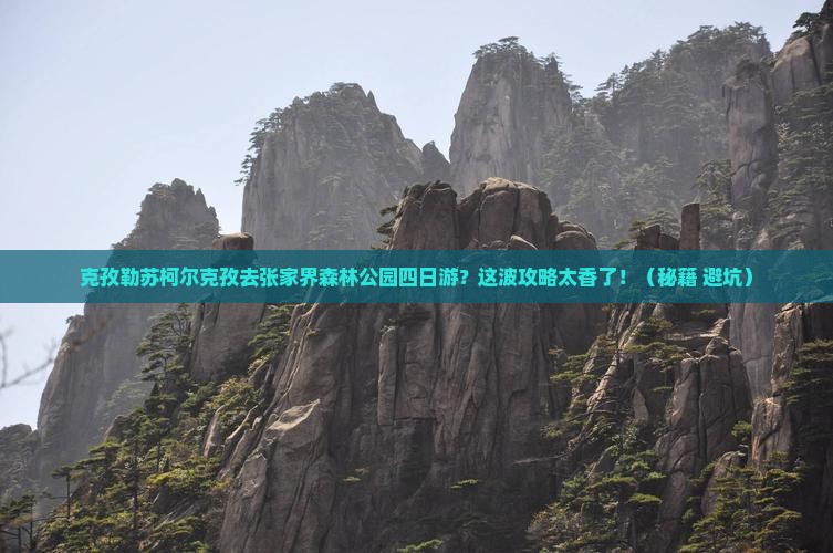 克孜勒苏柯尔克孜去张家界森林公园四日游