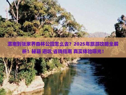 渭南到张家界森林公园旅游