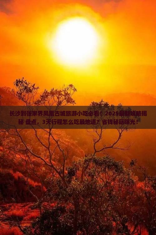 长沙到张家界凤凰古城旅游小吃