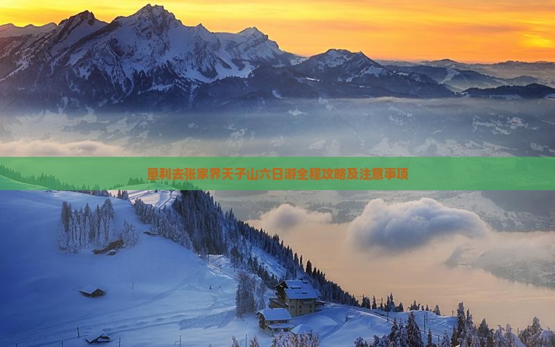 垦利去张家界天子山六日游
