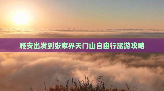 雅安出发到张家界天门山自由行旅游攻略