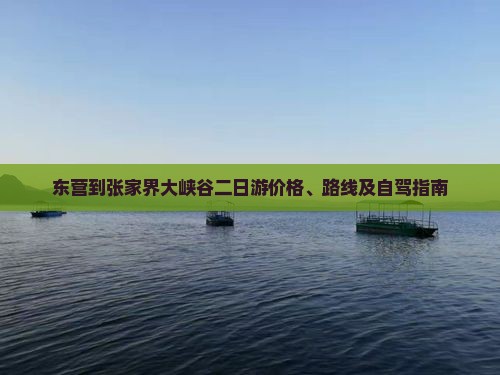 东营到张家界大峡谷二日游