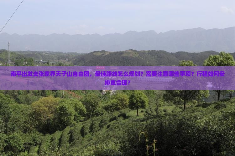 南平去张家界天子山自由团