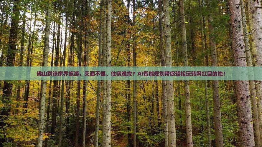 佛山到张家界旅游