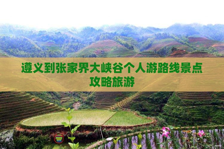 遵义到张家界大峡谷个人游 遵义到张家界大峡谷个人游