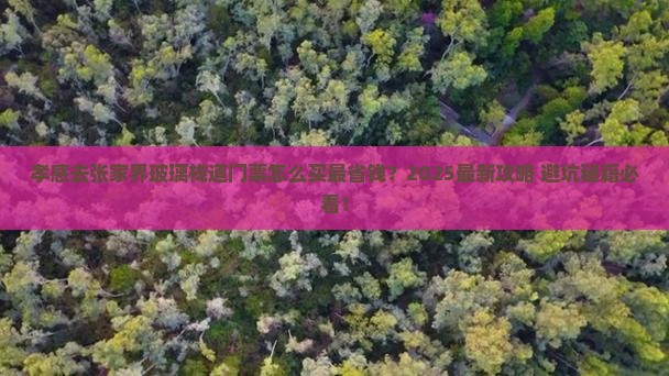 孝感去张家界玻璃栈道门票