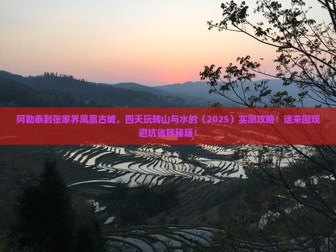 阿勒泰去张家界凤凰古城四日游
