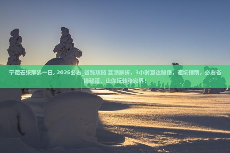 宁德去张家界一日