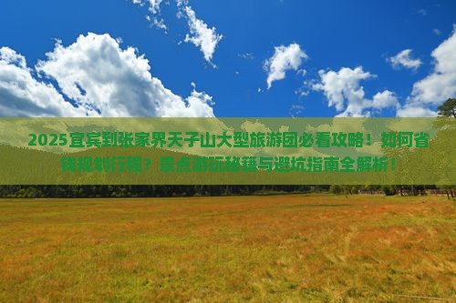 宜宾到张家界天子山大型旅游团