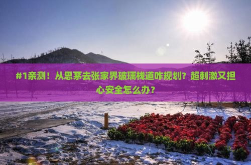 思茅去张家界玻璃栈道攻略