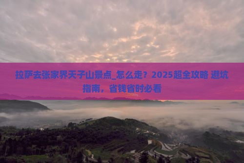 拉萨去张家界天子山景点