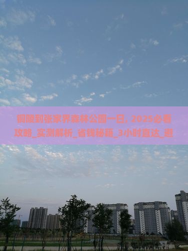 铜陵到张家界森林公园一日