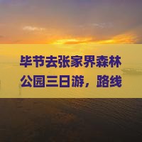 毕节去张家界森林公园三日游