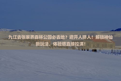 九江去张家界森林公园必去地