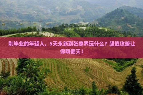 永新到张家界森林公园五日游