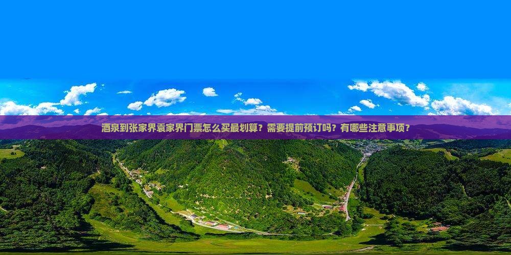 酒泉到张家界袁家界门票 酒泉到张家界袁家界门票
