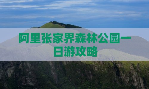 阿里去张家界森林公园一日