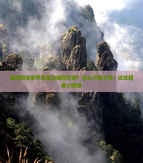 随州到张家界凤凰古城四日游