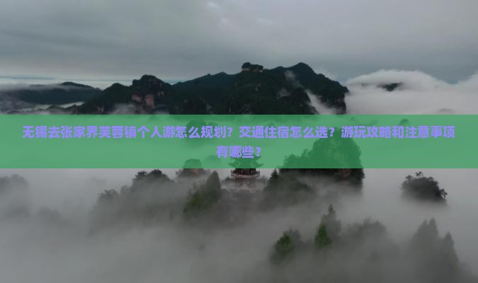 无锡去张家界芙蓉镇个人游