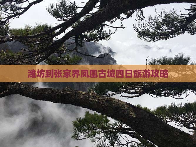 潍坊到张家界凤凰古城四日旅游攻略