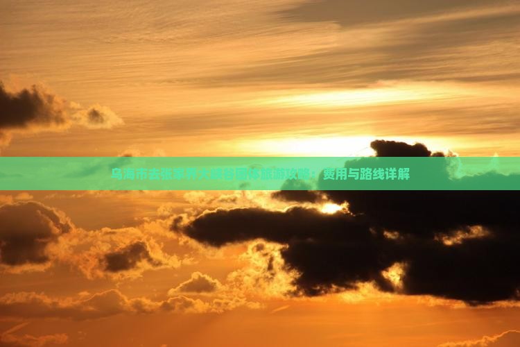 乌海市去张家界大峡谷团体旅游攻略：费用与路线详解