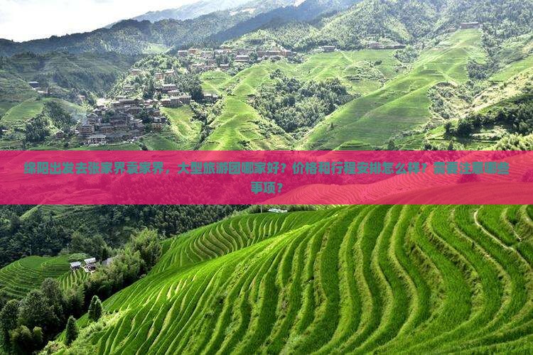 绵阳去张家界袁家界大型旅游团