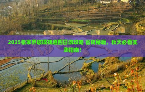 秋天到张家界玻璃栈道四日游