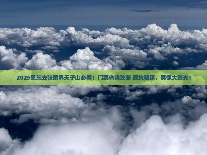 恩施到张家界天子山门票