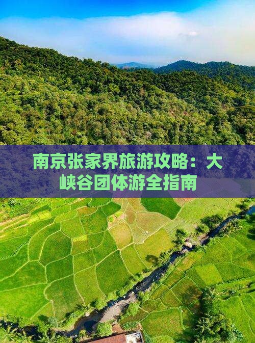 南京到张家界大峡谷团体旅游